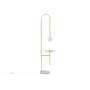 Cilja Floor Lamp with Table - Brass - 1