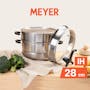 Meyer IH Stainless Steel 8.5L 3 Tier Multi Steamer with Glass Lid - 4