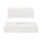 Lyra Queen Adjustable Bed - White Boucle