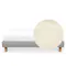ESSENTIALS King Divan Bed - Oat (Eco Clean Fabric)
