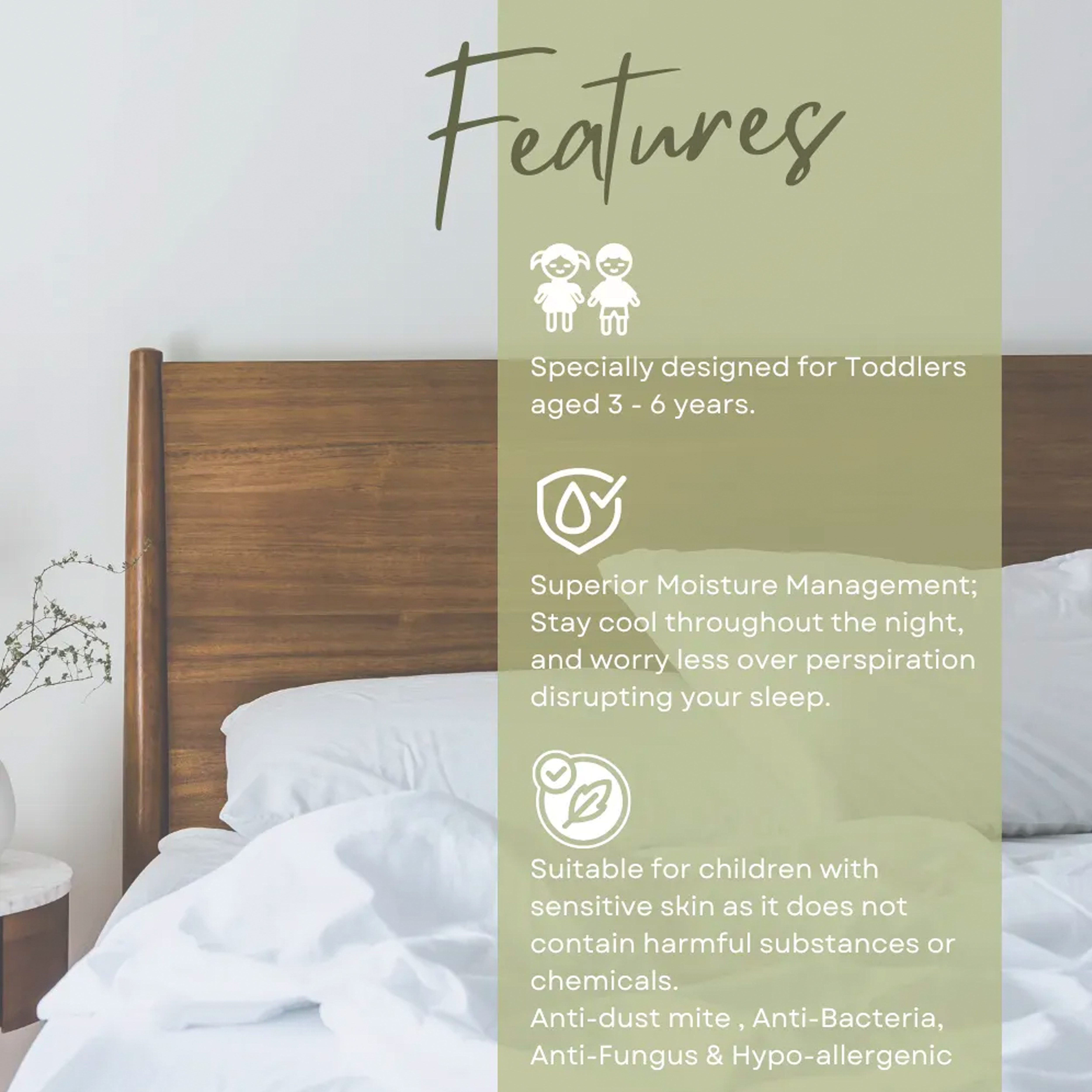 King Koil Breathe Eucalyptus Tencel Junior Bedding Set (Set of 2), King