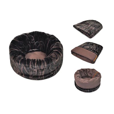 Snuggle Beds for Dogs and Cats: Truffle Brown (2 Sizes) - Image 1