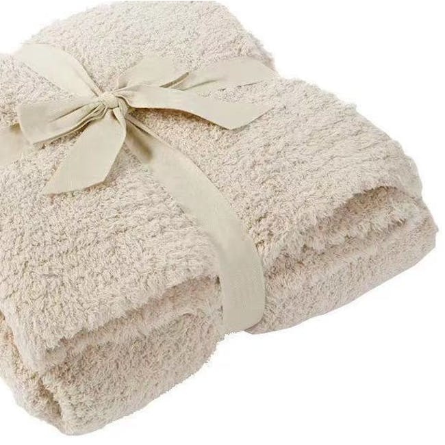 Mila Throw Blanket - Off White - 4