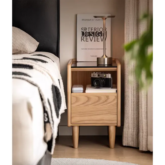 Taelor Bedside Table 0.4m - Oak - 16