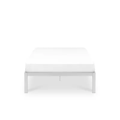 Yves Single Metal Divan Bed - White