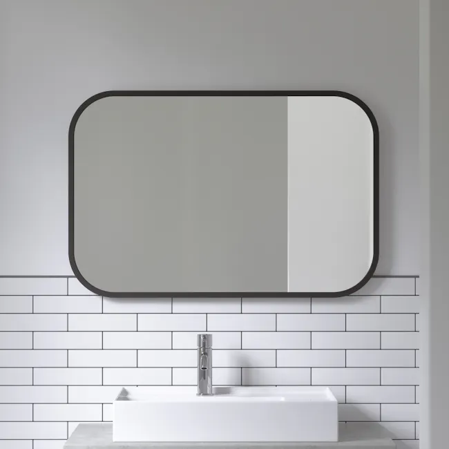 Hub Rectangle Mirror - Black - 2