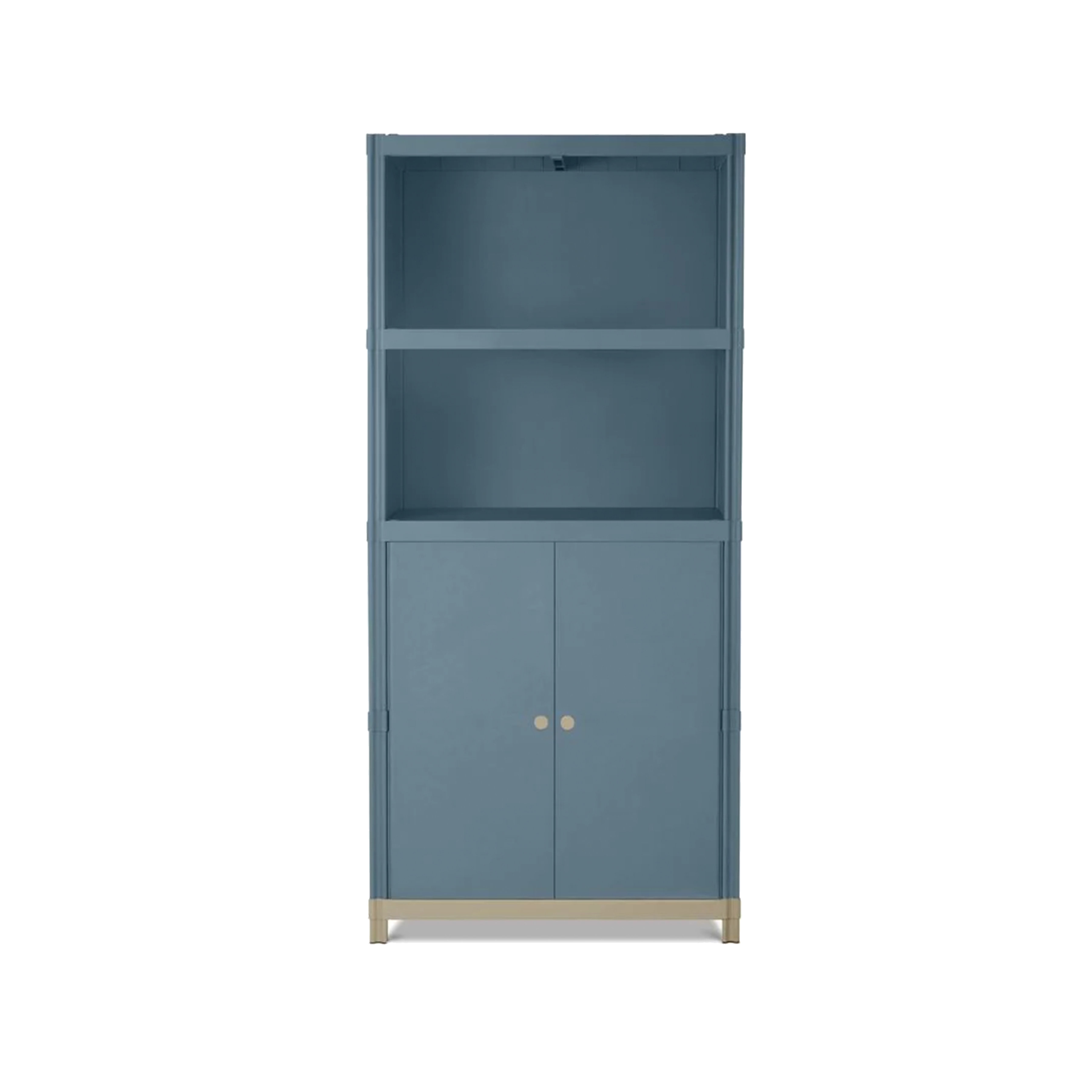 Flo Tall Shelf Storage Cabinet - Fog