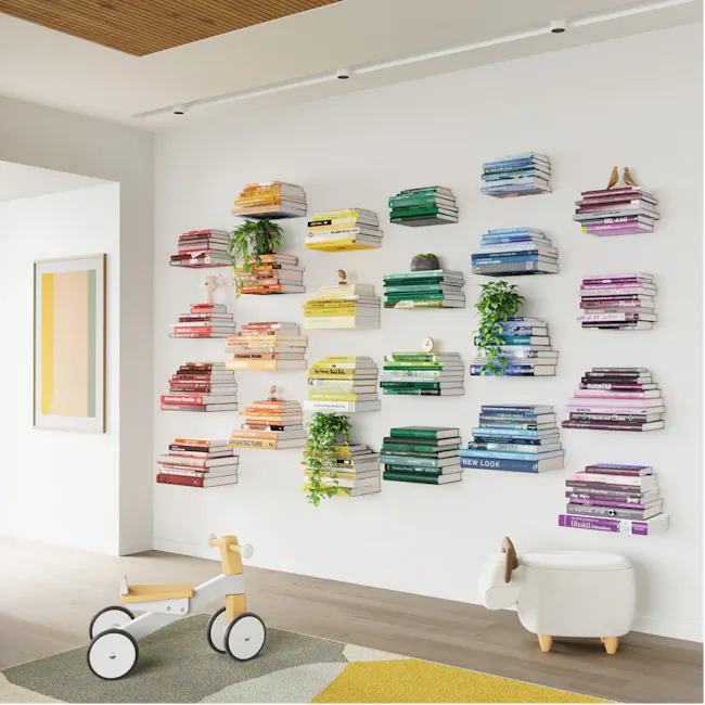 Conceal Wall Shelf - Silver (2 Sizes) - 17
