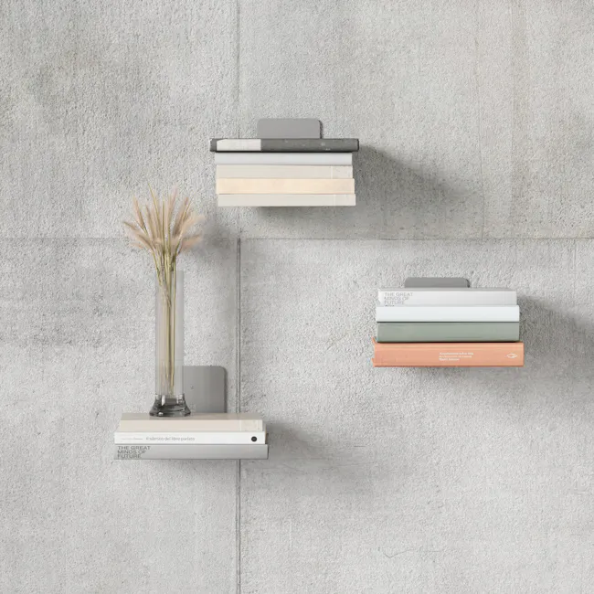Conceal Wall Shelf - Silver (2 Sizes) - 10