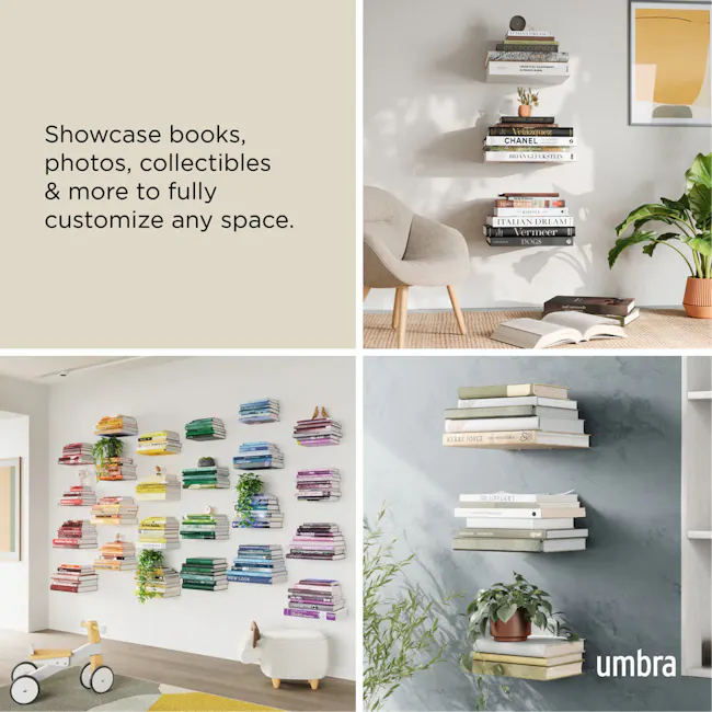 Conceal Wall Shelf - Silver (2 Sizes) - 14