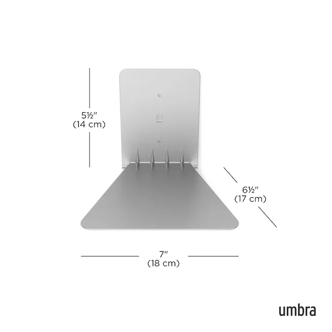 Conceal Wall Shelf - Silver (2 Sizes) - 15