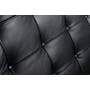 Benton 3 Seater Sofa with Benton 2 Seater Sofa - Black (Genuine Cowhide) - 7