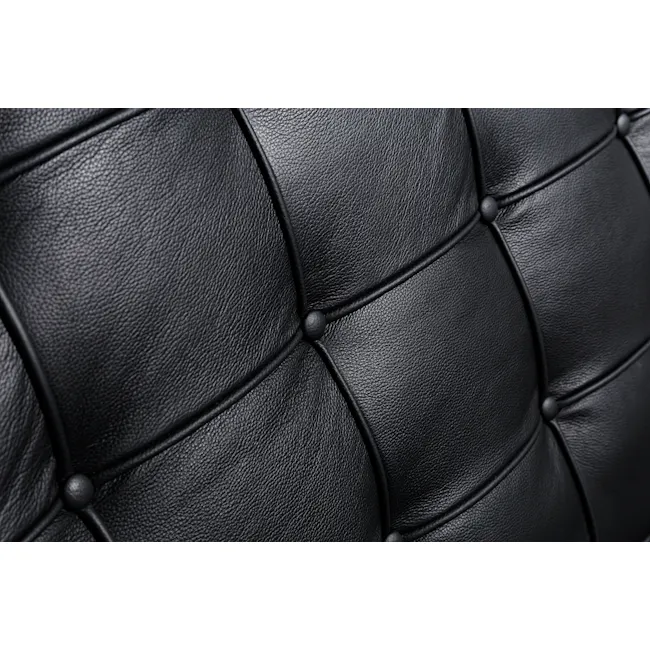 Benton 3 Seater Sofa with Benton 2 Seater Sofa - Black (Genuine Cowhide) - 8 - Modern digital interface, User-friendly