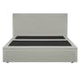 Arthur King Storage Bed - Oslo Grey (Faux Leather) - 1