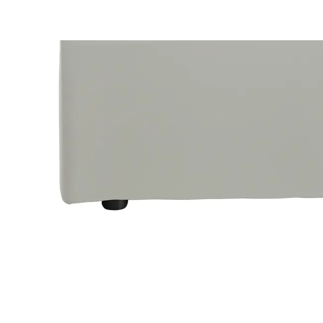 Arthur King Storage Bed - Oslo Grey (Faux Leather) - 9 - Minimalistic design with a smooth surface, White background with