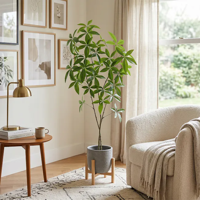 Potted Faux Money Tree 150 cm - 2