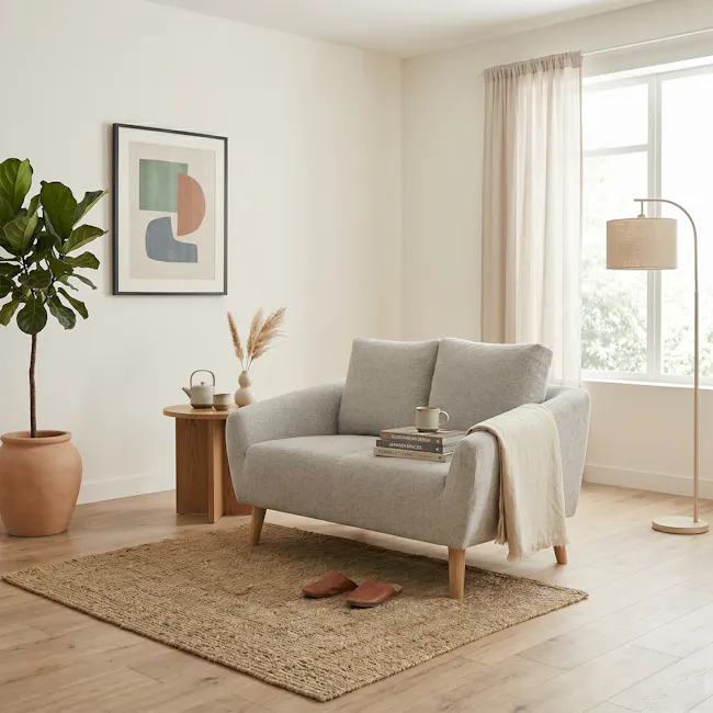 Hana 3 Seater Sofa with Hana 2 Seater Sofa - Sand - 13