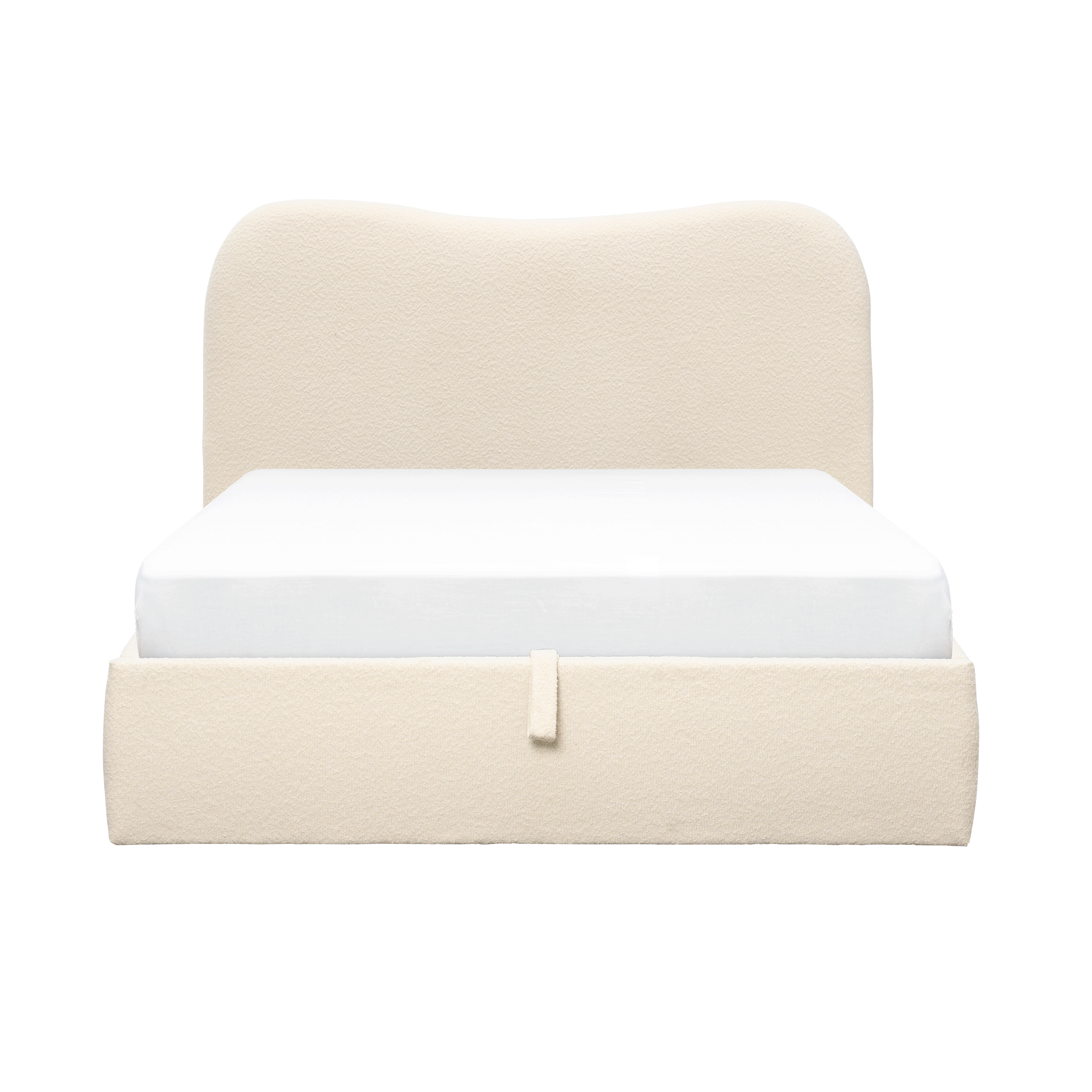 Arianna Queen Storage Bed - Ivory Boucle