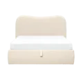 Arianna Queen Storage Bed - Ivory Boucle