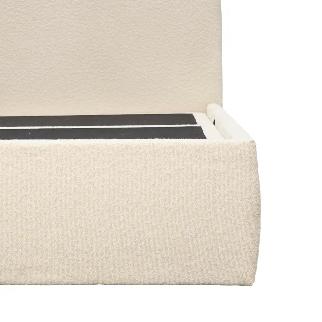 Arianna Queen Storage Bed - Ivory Boucle - 18
