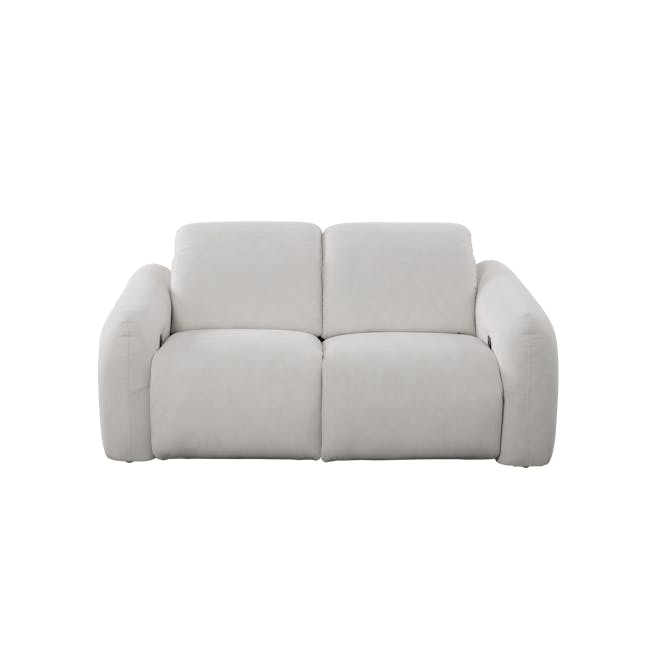 Harmony 2 Seater Power Recliner Sofa - Misty Grey (Scratch Resistant) - Zero Wall - 2 - Luxurious beige sofa, modern design