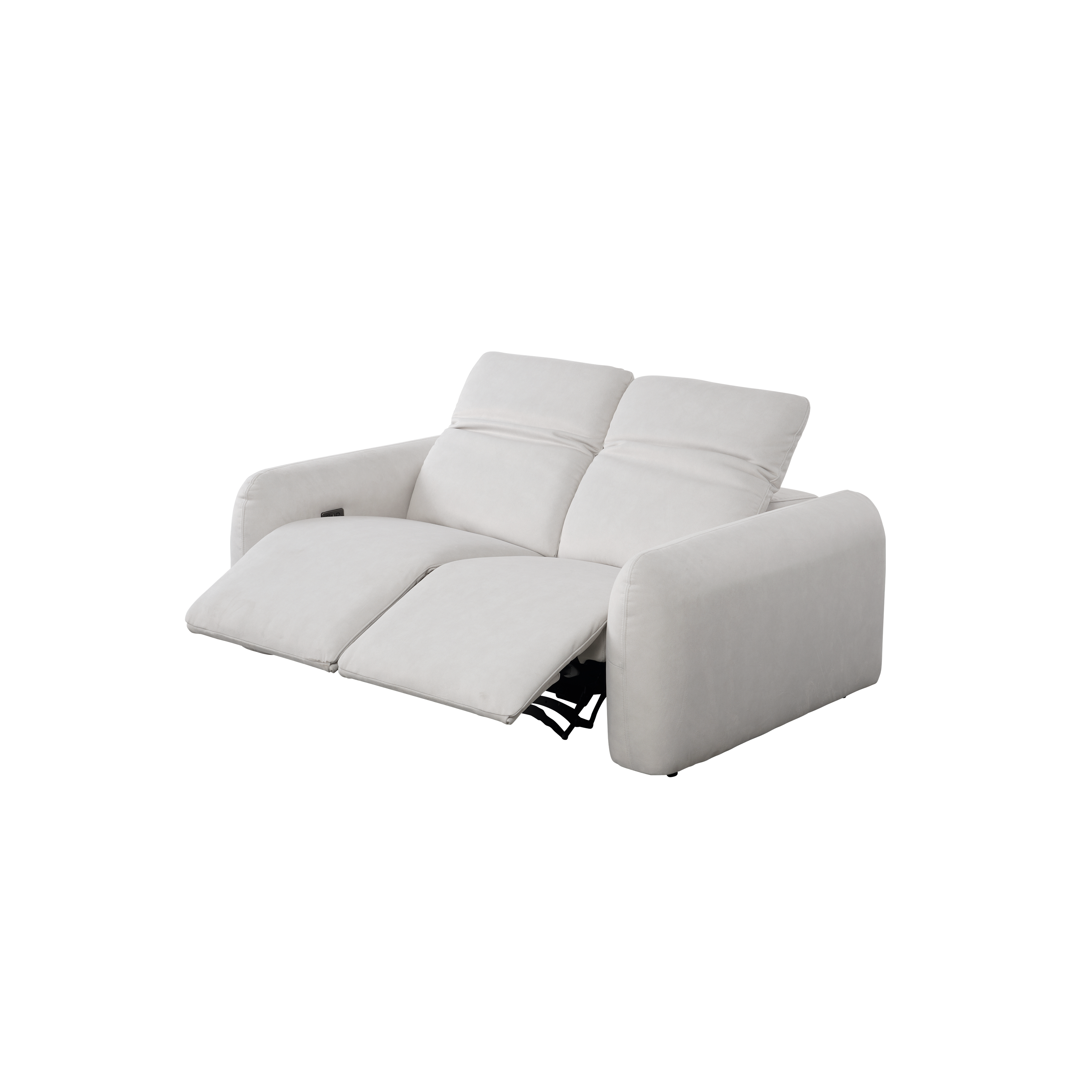 Harmony 2 Seater Power Recliner Sofa - Misty Grey (Scratch Resistant) - Zero Wall
