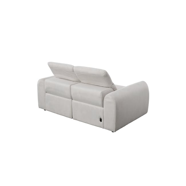 Harmony 2 Seater Power Recliner Sofa - Misty Grey (Scratch Resistant) - Zero Wall - 7 - Luxurious beige sofa, modern design