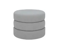 Dolly Large Storage Pouf - Grey