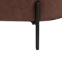 Hilary Storage Bench 0.9m - Saddle Brown (Faux Leather) - 5
