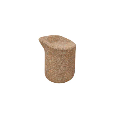 Fleur Ottoman with Water Repellent Function - Terracotta