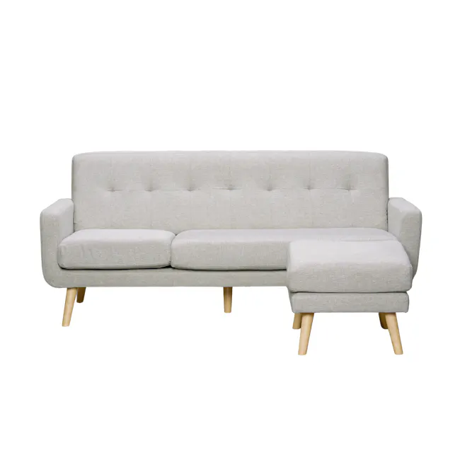 Cali L-Shaped Sofa - Oak, Sand - 18