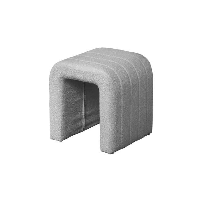 Genie Stool - Grey Boucle - 2