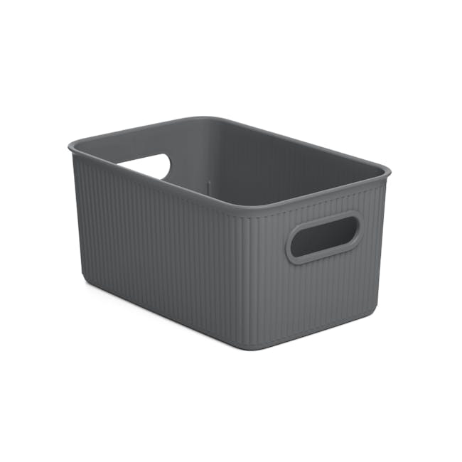Tatay Organizer Storage Basket - Grey (4 Sizes) - 5L - 0