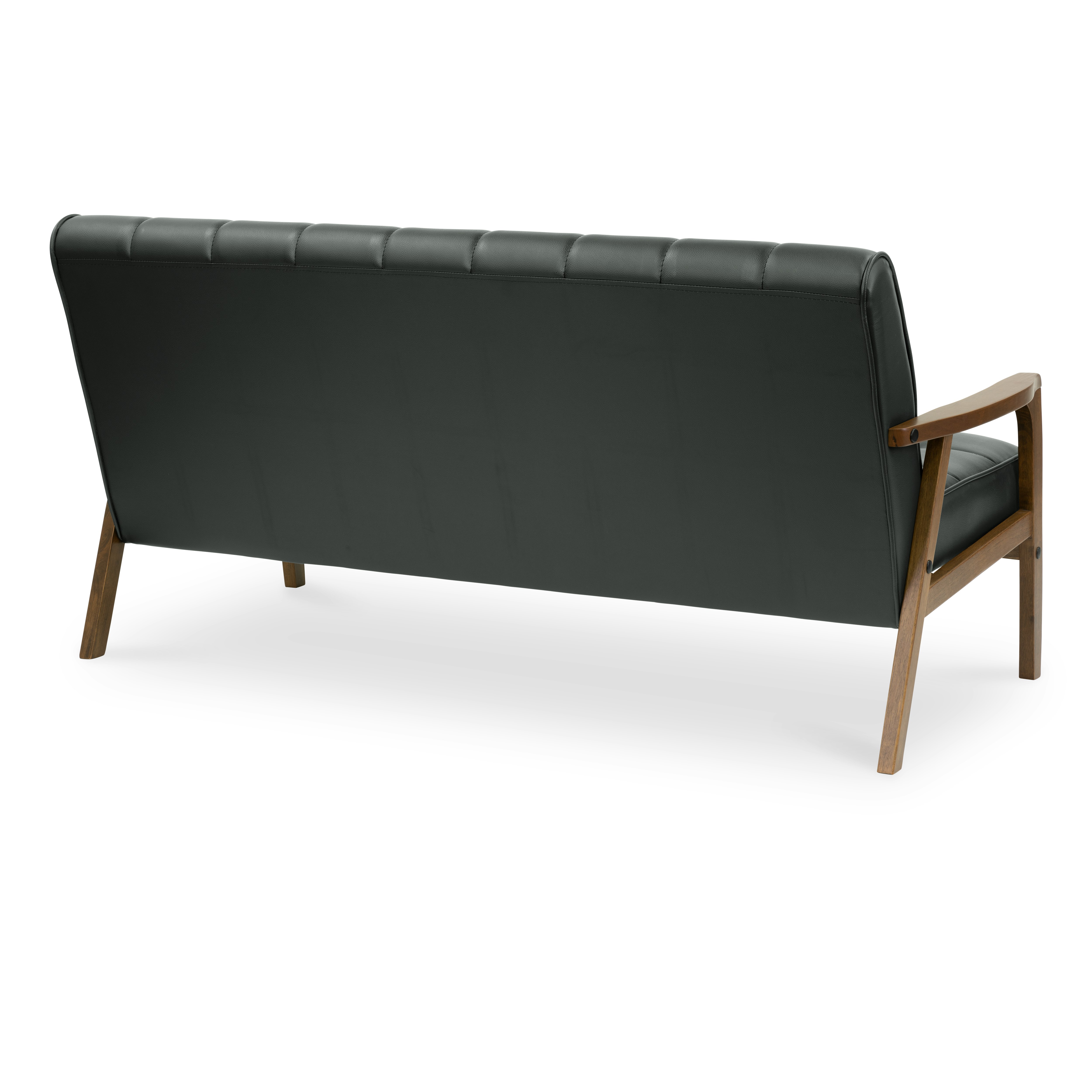 Tucson 3 Seater Sofa Cocoa, Espresso (Faux Leather), Malmo HipVan