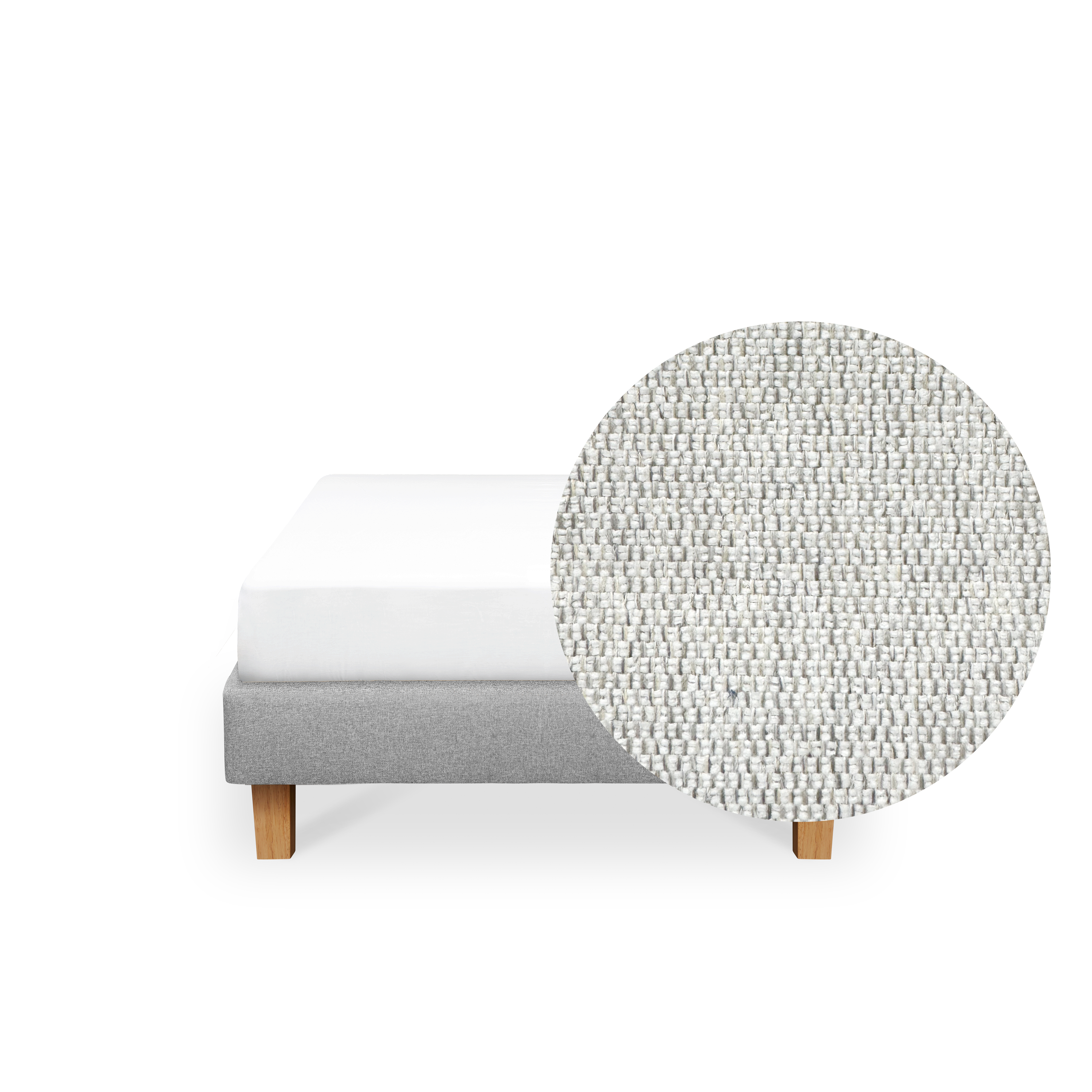 ESSENTIALS Super Single Divan Bed - Dew (Eco Clean Fabric)