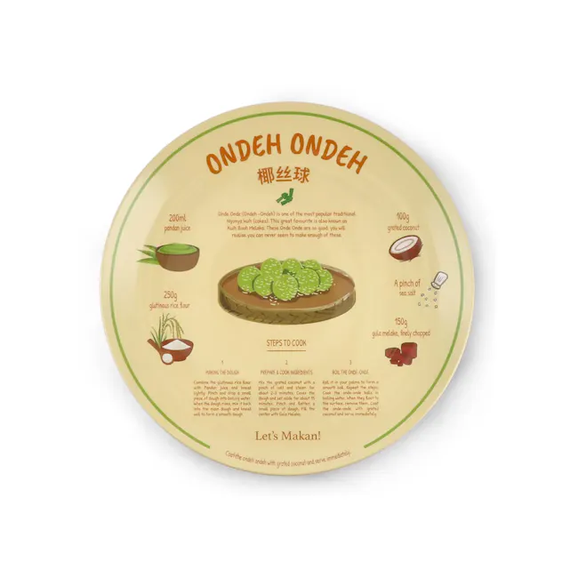 Recipe Plate - Chicken Rice - 6