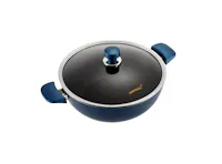 HAPPYCALL Classic Titanium IH Chef Wok With Glass Lid - 32cm