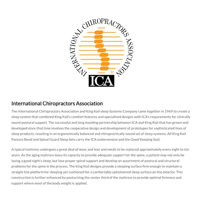 King Koil Posture Care Orthoplus 24cm Mattress - Firm (4 Sizes) *HipVan Exclusive!* - 5 - International Chiropractors