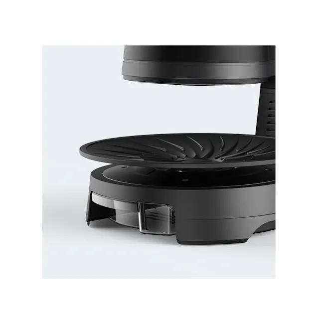 KITH PyroGlow™ Touch Electric Smokeless Grill - 8 - Sleek, modern design with a black finish, Dual-layer base with intricate