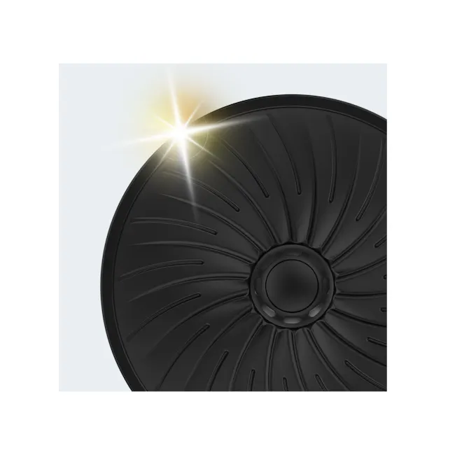 KITH PyroGlow™ Touch Electric Smokeless Grill - 9 - Sleek, modern design with concentric circular patterns, Black, matte