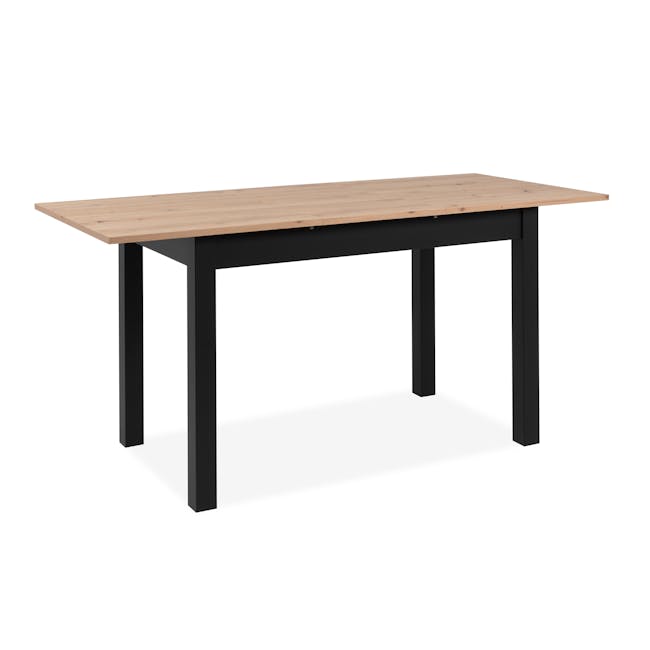 Jonah Extendable Dining Table 1.2m-1.6m - Black, Oak - 7