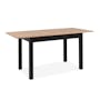 Jonah Extendable Dining Table 1.2m-1.6m - Black, Oak - 7