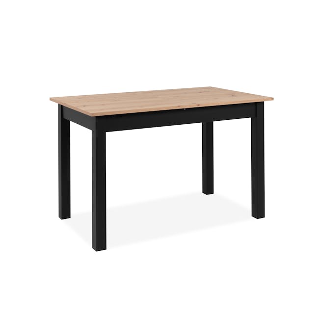 Jonah Extendable Dining Table 1.2m-1.6m - Black, Oak - 5