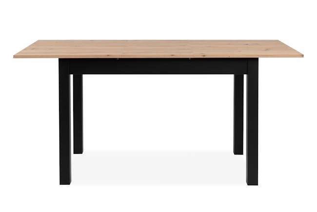 Jonah Extendable Dining Table 1.2m-1.6m - Black, Oak - 8