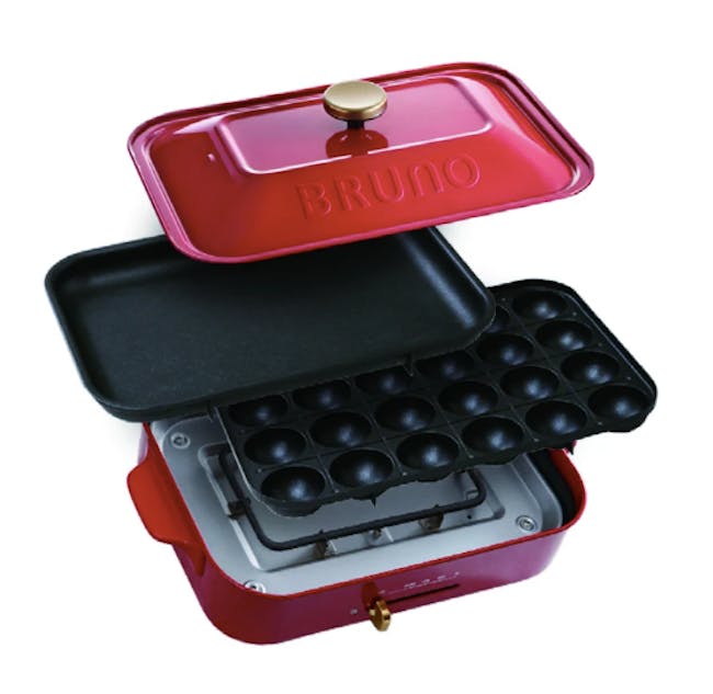 BRUNO Compact Hotplate - Red - 2