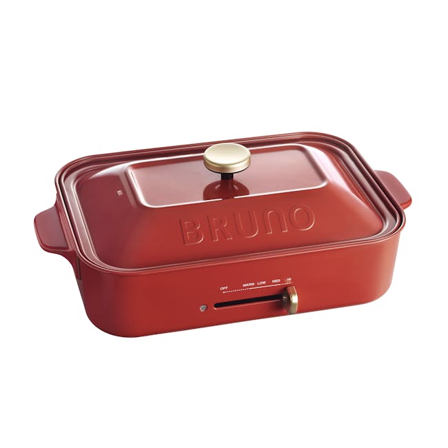BRUNO Compact Hotplate - Red - 0