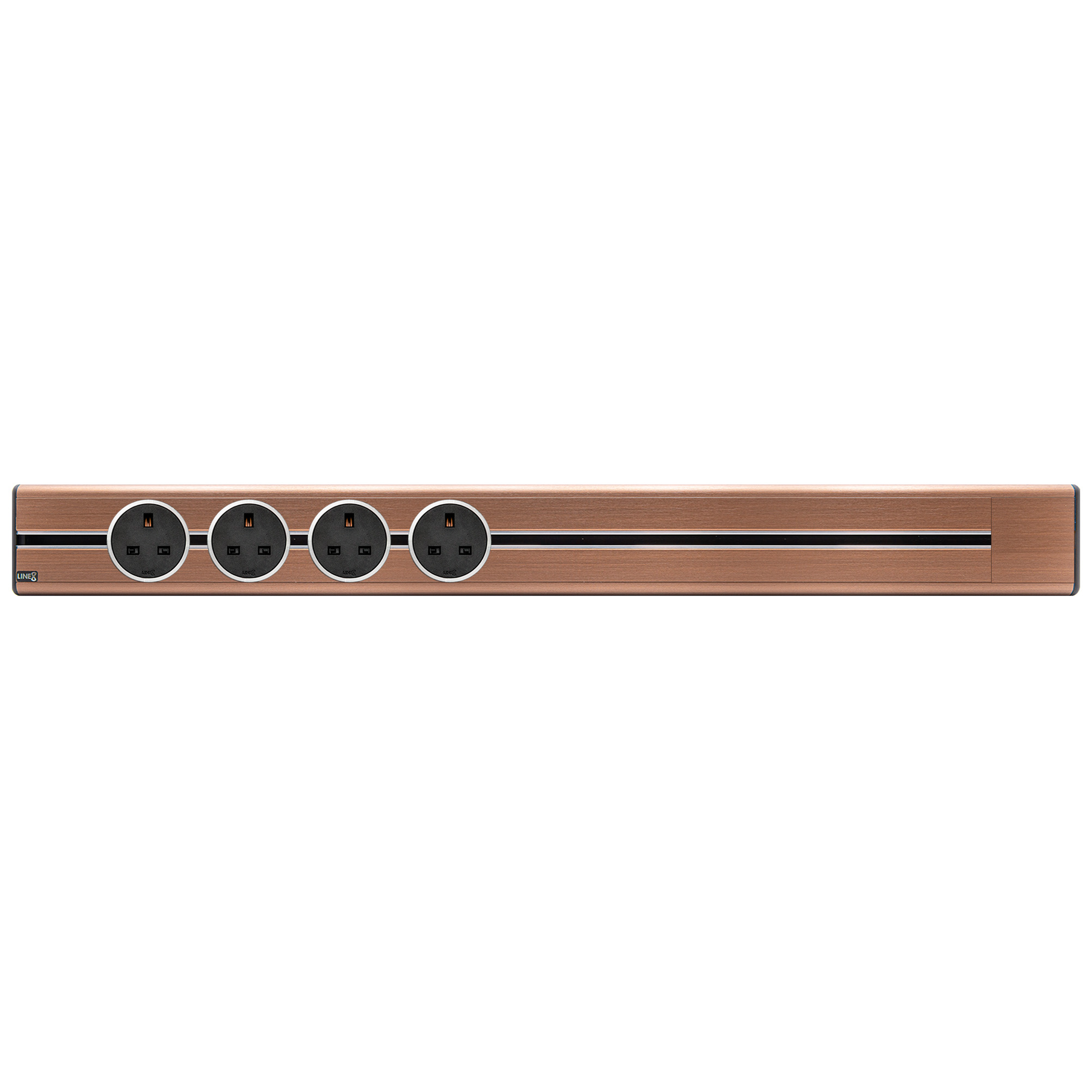 Line8 Power Track 800mm + 4 Adaptors Bundle - Rose Gold