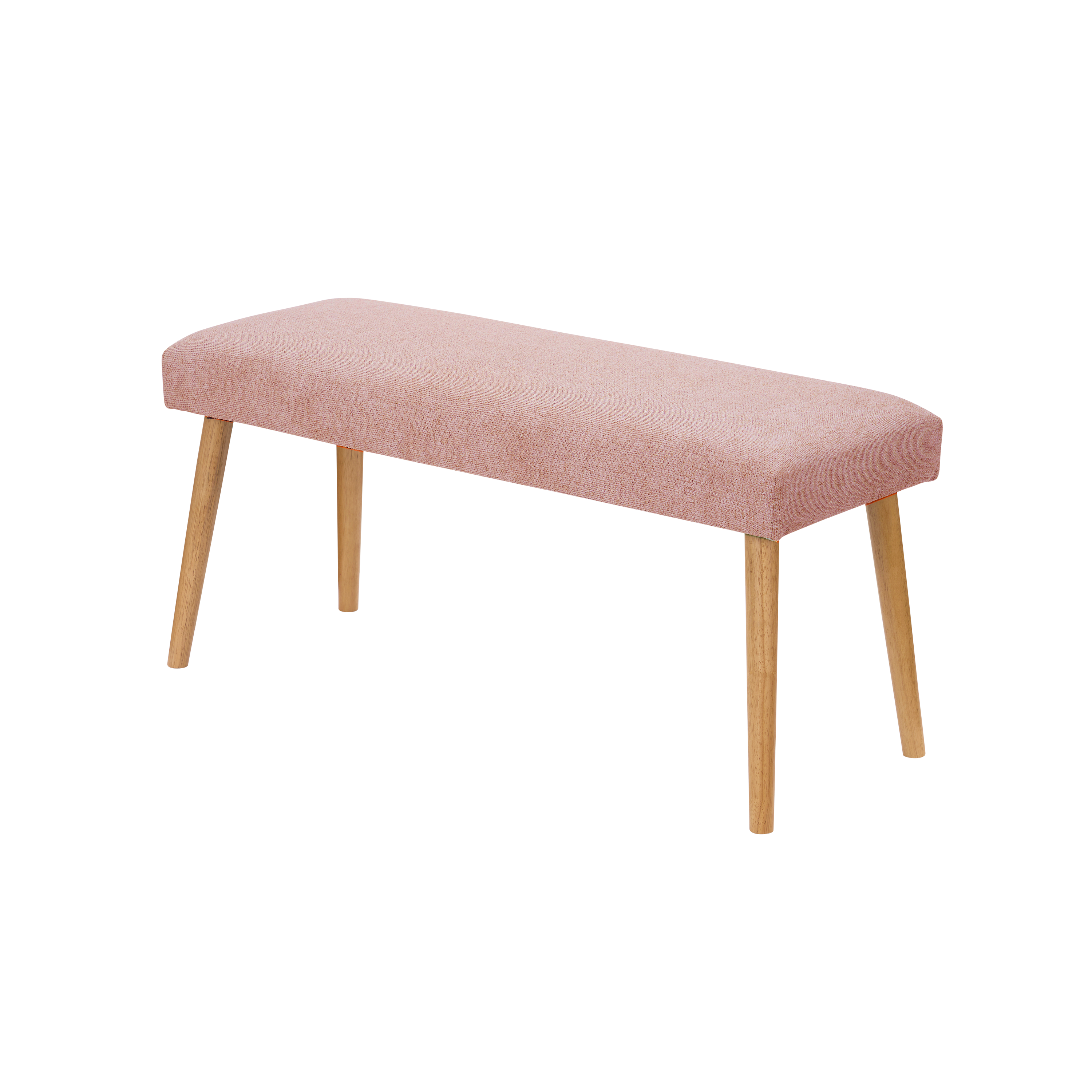 Miranda Bench 1m - Natural, Peach Pink