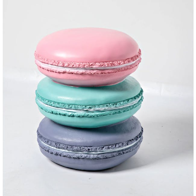 Resin Sculpture Decor Stool - Macaron - 4