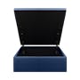 ESSENTIALS Super Single Storage Bed - Navy Blue (Faux Leather) - 2